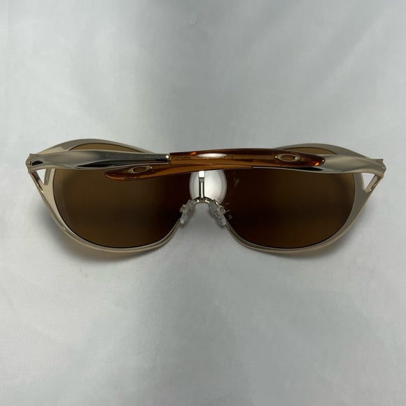 Oakley Deception Polarized Gold Metal Sunglasses with Case- Frames Only - Picture 12 of 14